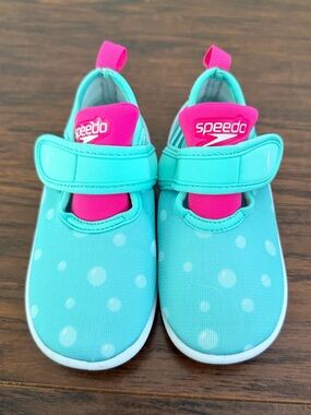 Speedo Kids Water Shoes in Turquoise and Hot Pink Toddler Sz 7/8